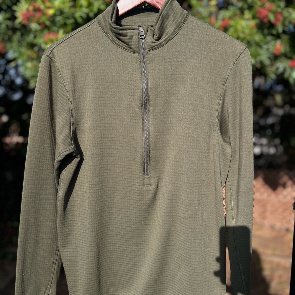 Olive Green Half-Zip Pullover